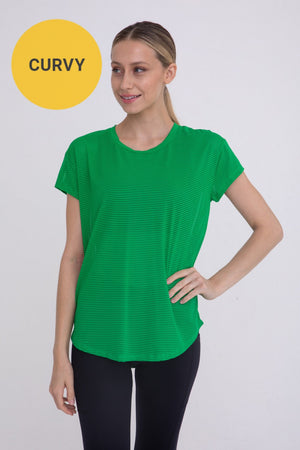 LT Plus + T Sheer Meshed Up Shirt