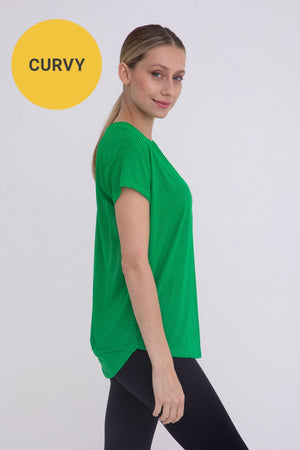 LT Plus + T Sheer Meshed Up Shirt
