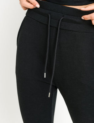LT Highwaist Slub-Knit Slim-Fit Cuffed Joggers