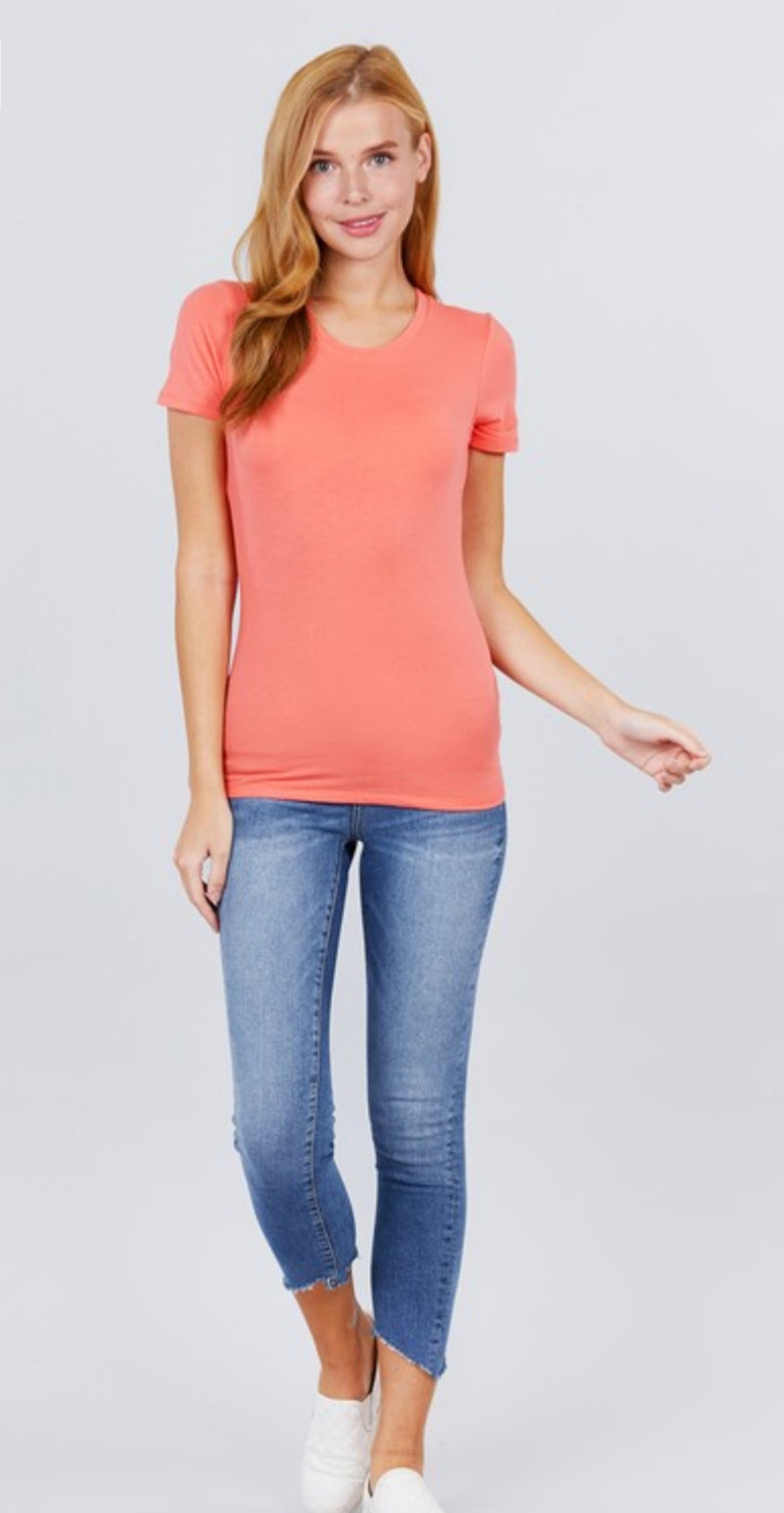 LT Plus + Crew Neck Jersey Top