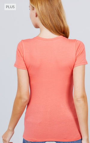 LT Plus + Crew Neck Jersey Top