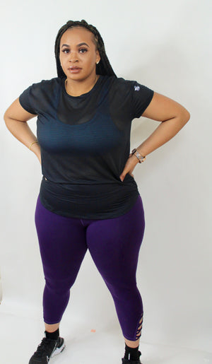 LT Plus + Lattice Strap Leggings