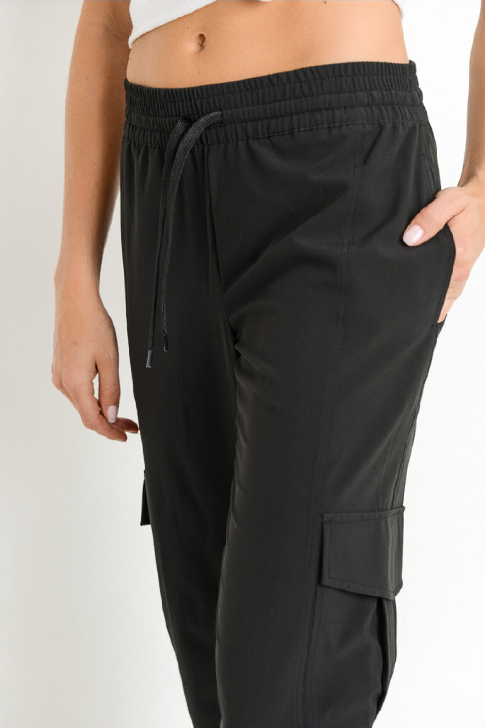 LT Drawstring Cargo Windbreak Joggers