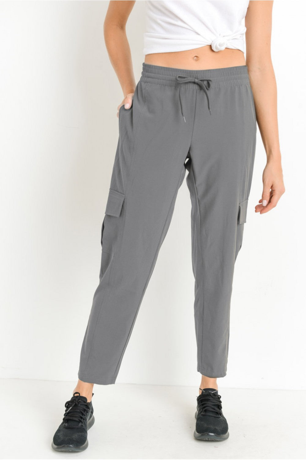 LT Drawstring Cargo Windbreak Joggers