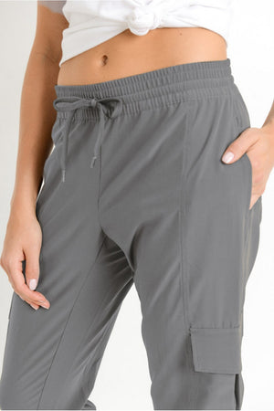 LT Drawstring Cargo Windbreak Joggers