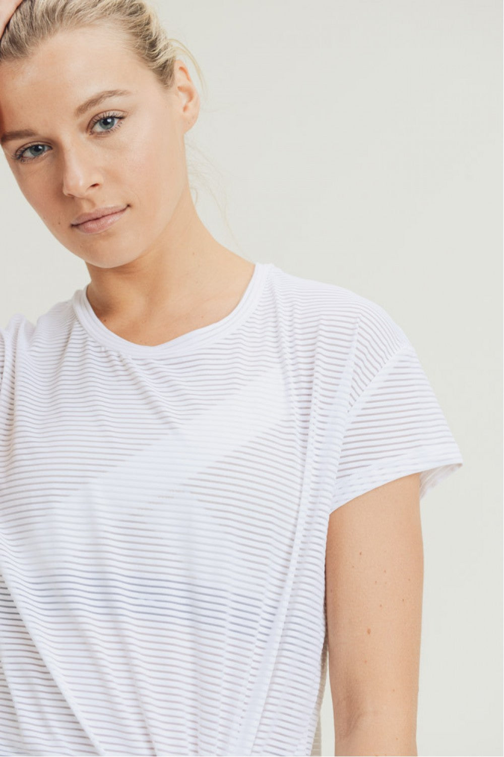 LT Sheer Meshed Up Shirt