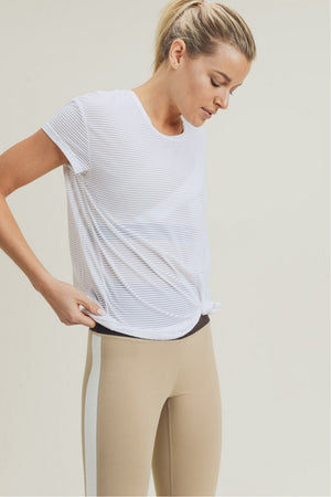 LT Sheer Meshed Up Shirt