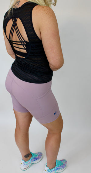 LT Sheer Circle Back Muscle Tank