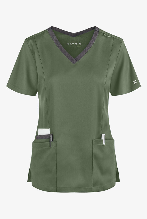 LT Matrix Scrub Top