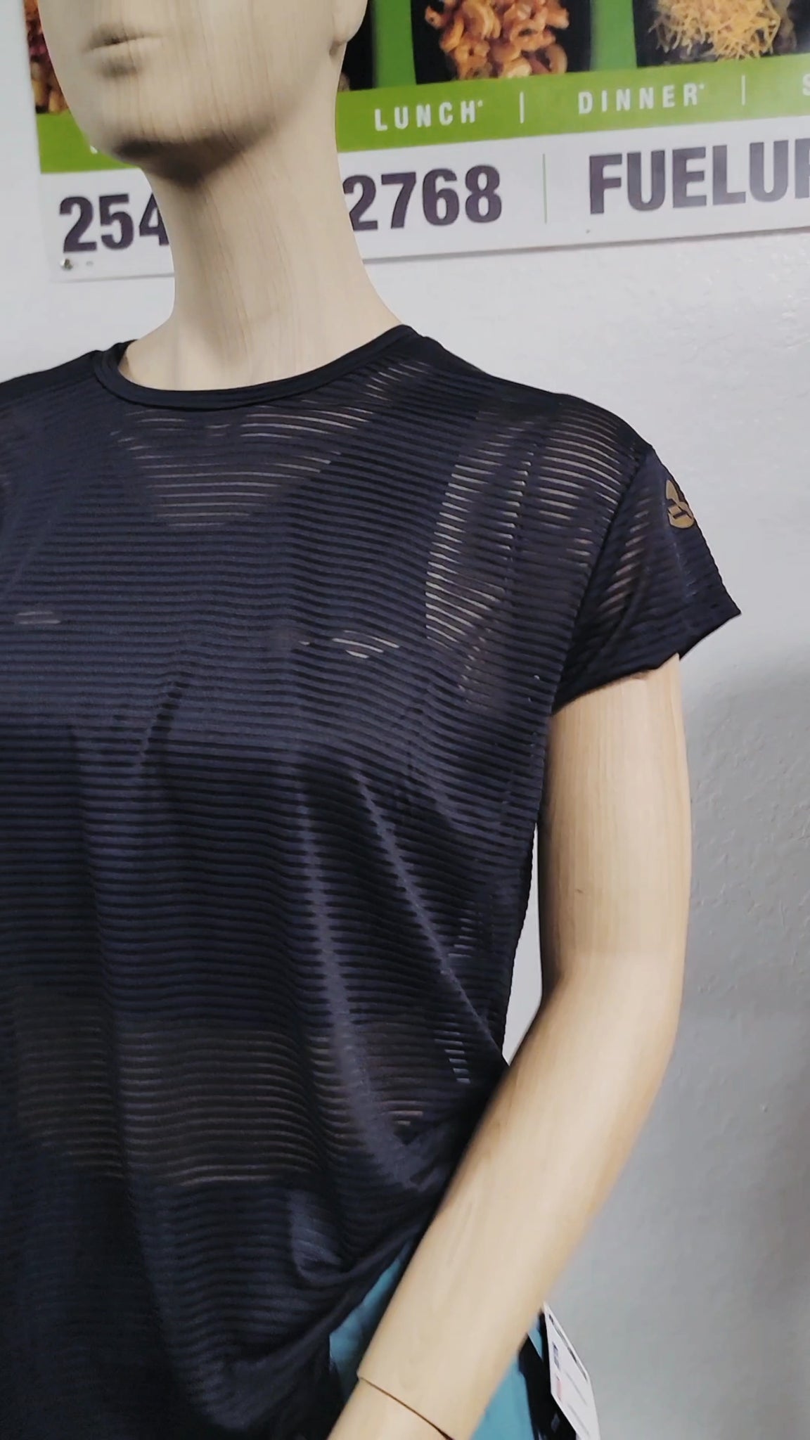 LT Sheer Meshed Up Shirt