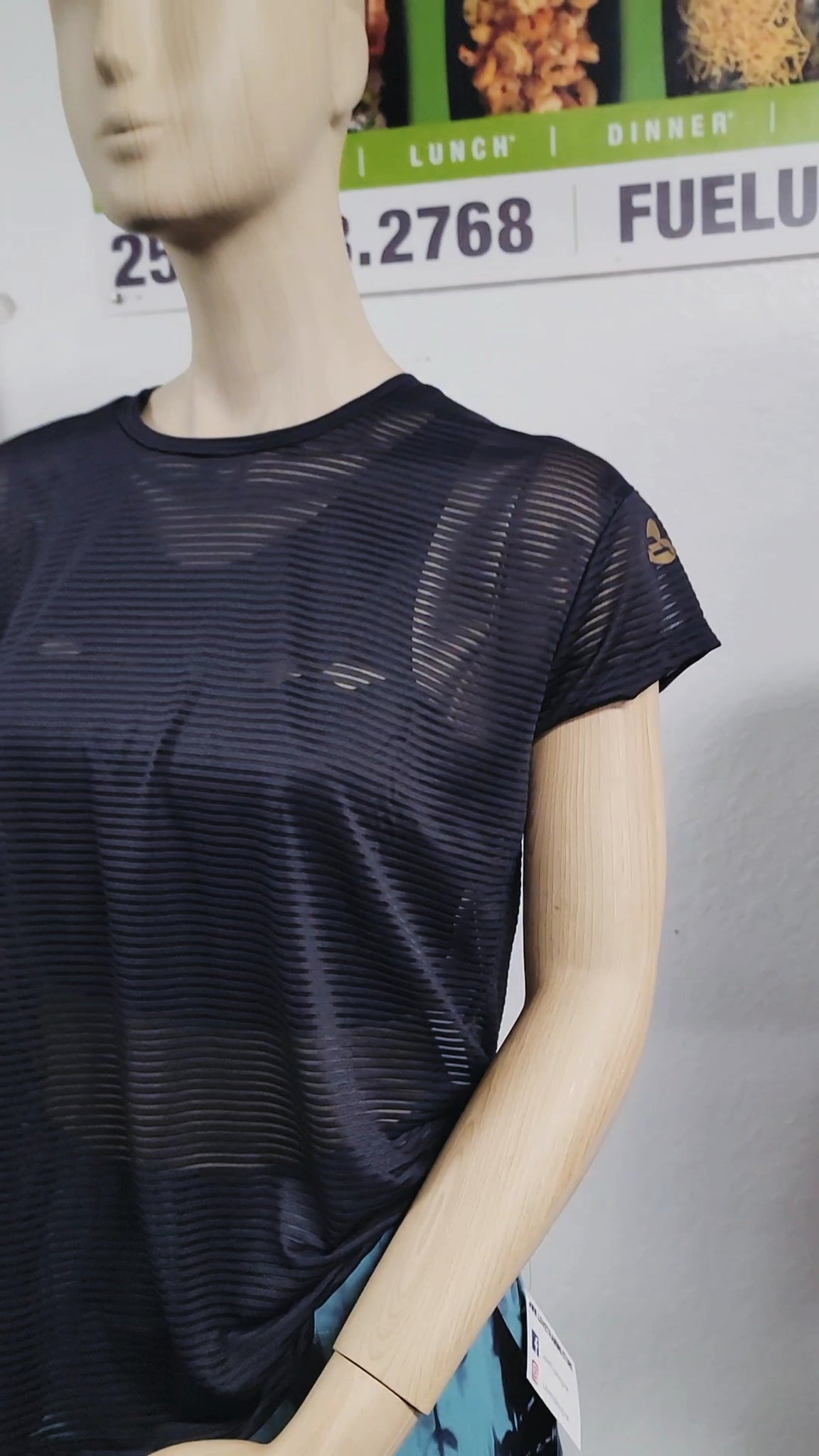 LT Sheer Meshed Up Shirt