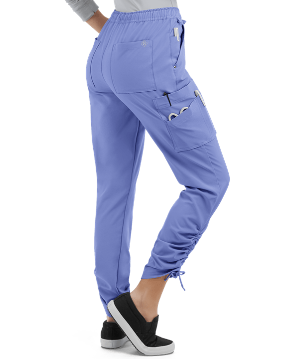 LT 9-Pocket Ruched Leg Jogger Scrub Pants