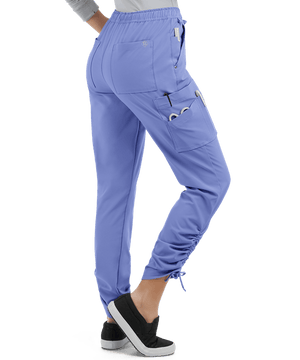 LT 9-Pocket Ruched Leg Jogger Scrub Pants