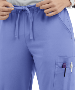 LT 9-Pocket Ruched Leg Jogger Scrub Pants