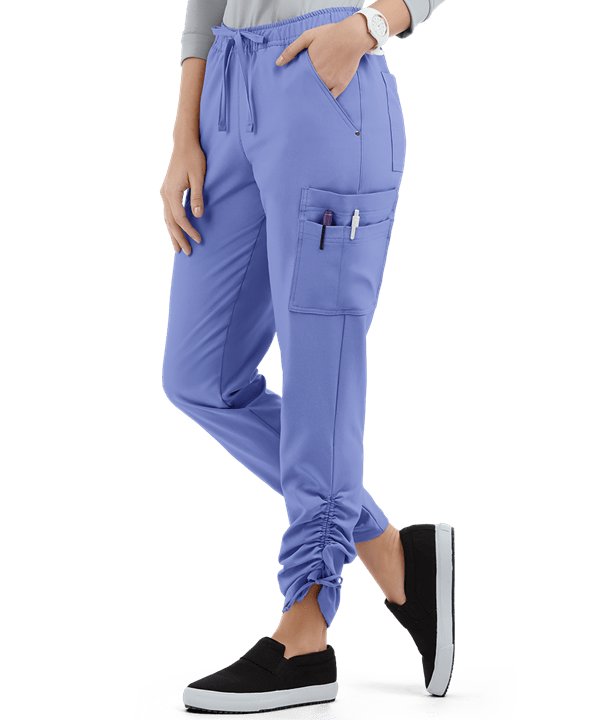 LT 9-Pocket Ruched Leg Jogger Scrub Pants