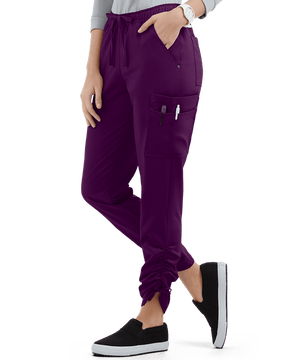 LT 9-Pocket Ruched Leg Jogger Scrub Pants