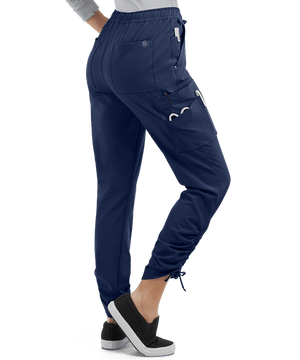 LT 9-Pocket Ruched Leg Jogger Scrub Pants