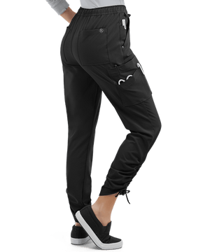 LT 9-Pocket Ruched Leg Jogger Scrub Pants
