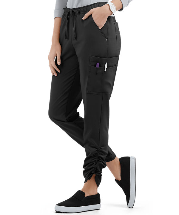LT 9-Pocket Ruched Leg Jogger Scrub Pants