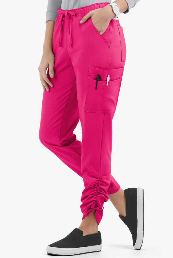 LT 9-Pocket Ruched Leg Jogger Scrub Pants
