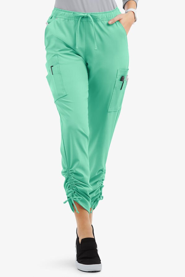 LT 9-Pocket Ruched Leg Jogger Scrub Pants