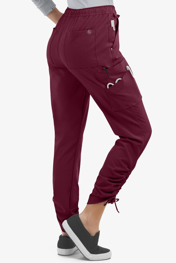 LT 9-Pocket Ruched Leg Jogger Scrub Pants