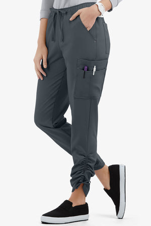 LT 9-Pocket Ruched Leg Jogger Scrub Pants
