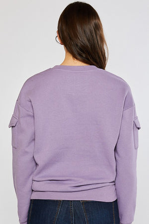 LT Crew Sweatshirt with Sleeve Pockets