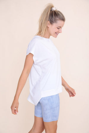 LT Webbed Cut Out Back Athleisure Top