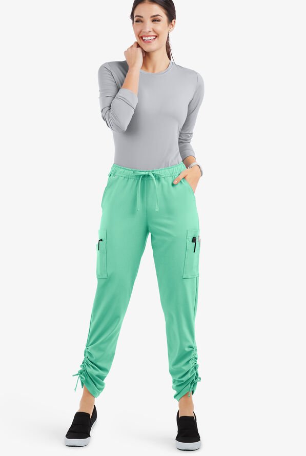 LT 9-Pocket Ruched Leg Jogger Scrub Pants