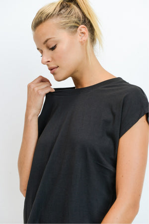 LT Webbed Cut Out Back Athleisure Top